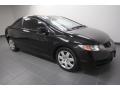 Crystal Black Pearl - Civic LX Coupe Photo No. 8