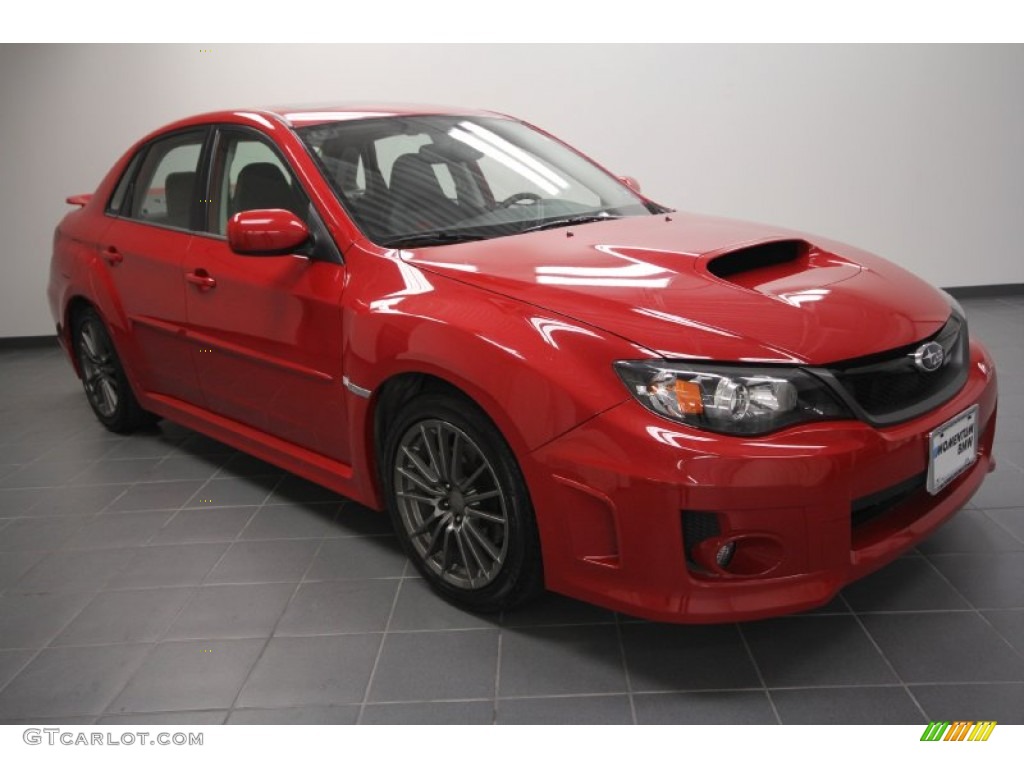 Lightning Red Pearl 2011 Subaru Impreza WRX Sedan Exterior Photo #59737062