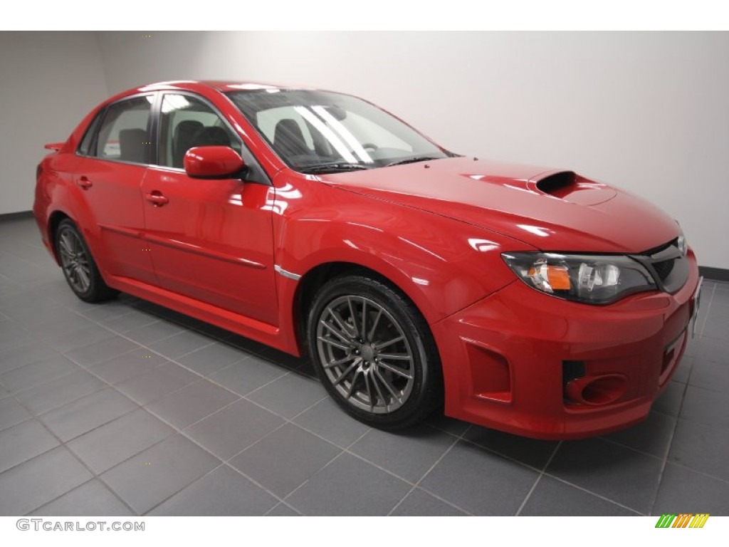 Lightning Red Pearl 2011 Subaru Impreza WRX Sedan Exterior Photo #59737083