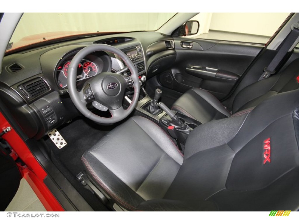 Carbon Black Interior 2011 Subaru Impreza WRX Sedan Photo #59737104