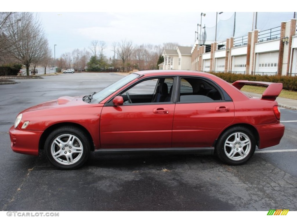 Sedona Red Pearl 2002 Subaru Impreza WRX Sedan Exterior Photo #59740560