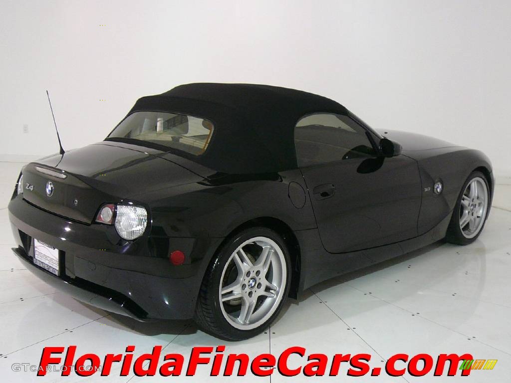 2003 Z4 3.0i Roadster - Jet Black / Beige photo #9