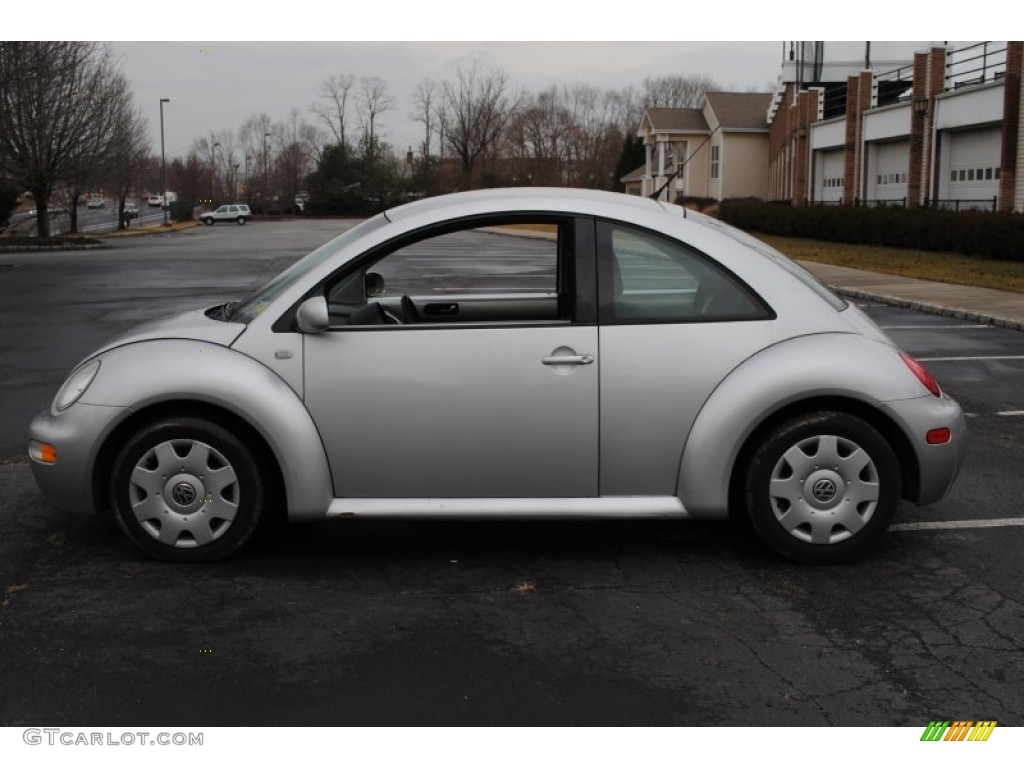 2001 New Beetle GLS Coupe - Silver Arrow Metallic / Light Grey photo #3