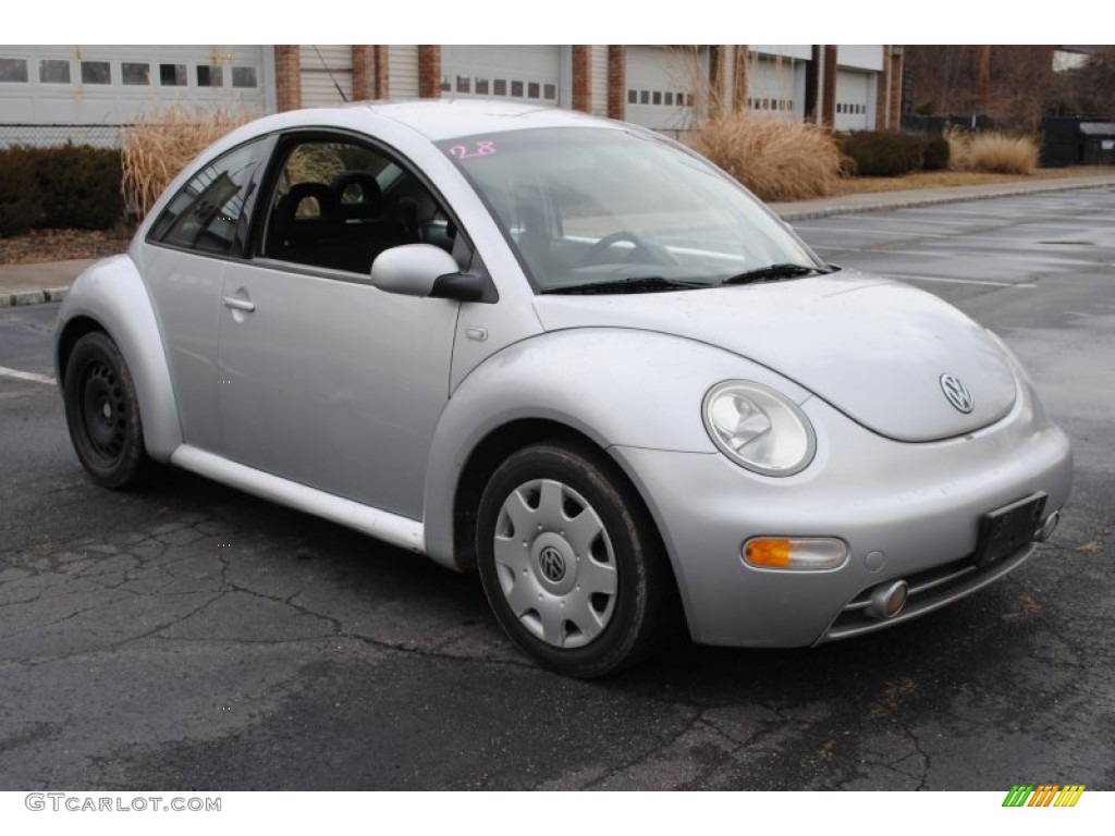 2001 New Beetle GLS Coupe - Silver Arrow Metallic / Light Grey photo #7