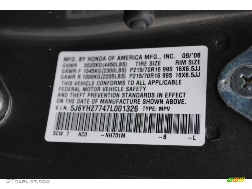 2007 Honda Element EX Parts Photos