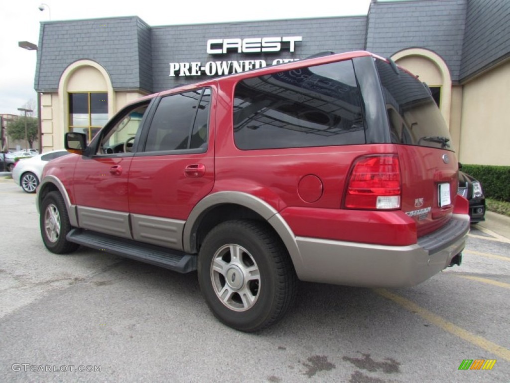2003 Expedition Eddie Bauer - Laser Red Tinted Metallic / Medium Parchment photo #2