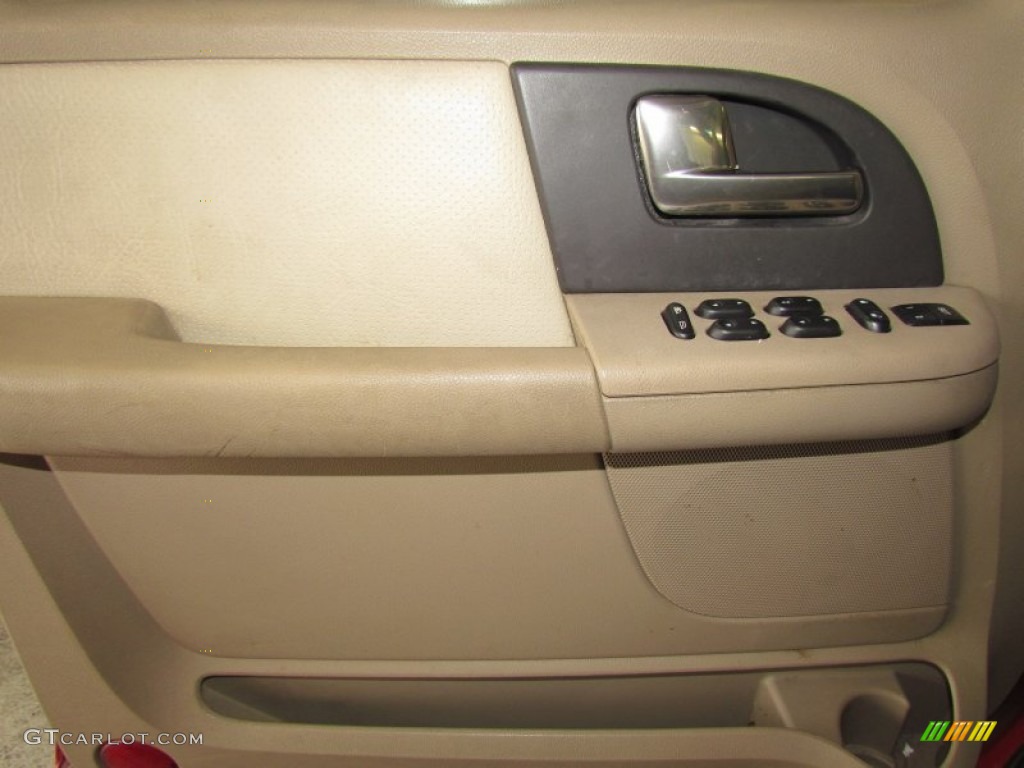 2003 Expedition Eddie Bauer - Laser Red Tinted Metallic / Medium Parchment photo #12