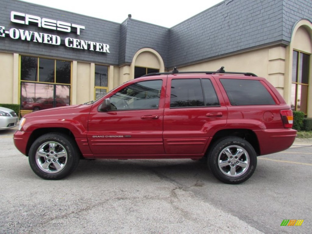 2004 Grand Cherokee Limited 4x4 - Inferno Red Pearl / Sandstone photo #1