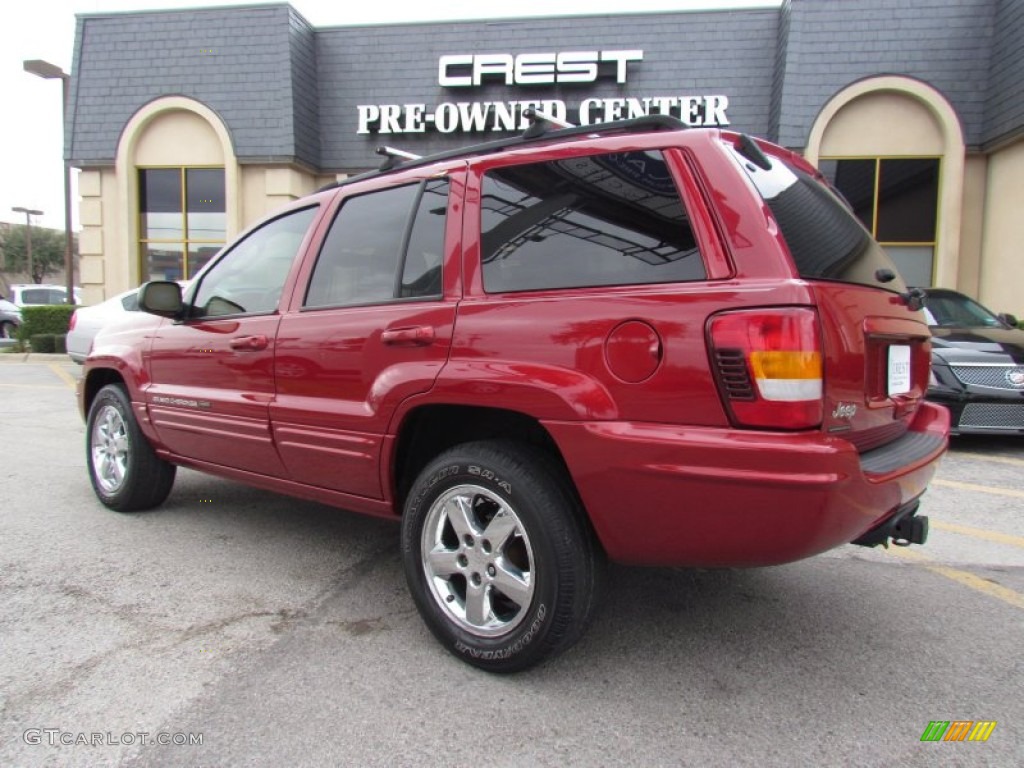 2004 Grand Cherokee Limited 4x4 - Inferno Red Pearl / Sandstone photo #2