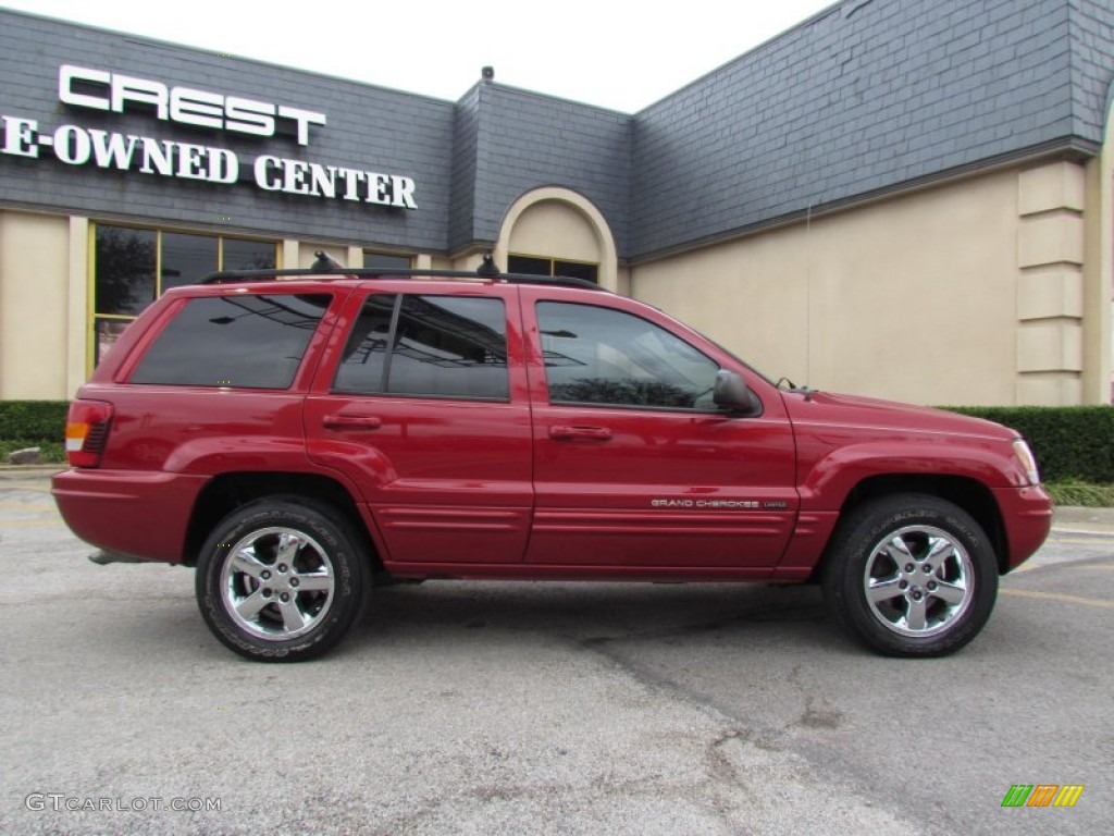 2004 Grand Cherokee Limited 4x4 - Inferno Red Pearl / Sandstone photo #4