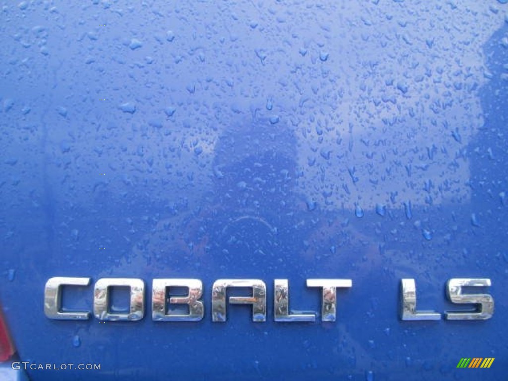 2008 Cobalt LS Sedan - Blue Flash Metallic / Gray photo #4