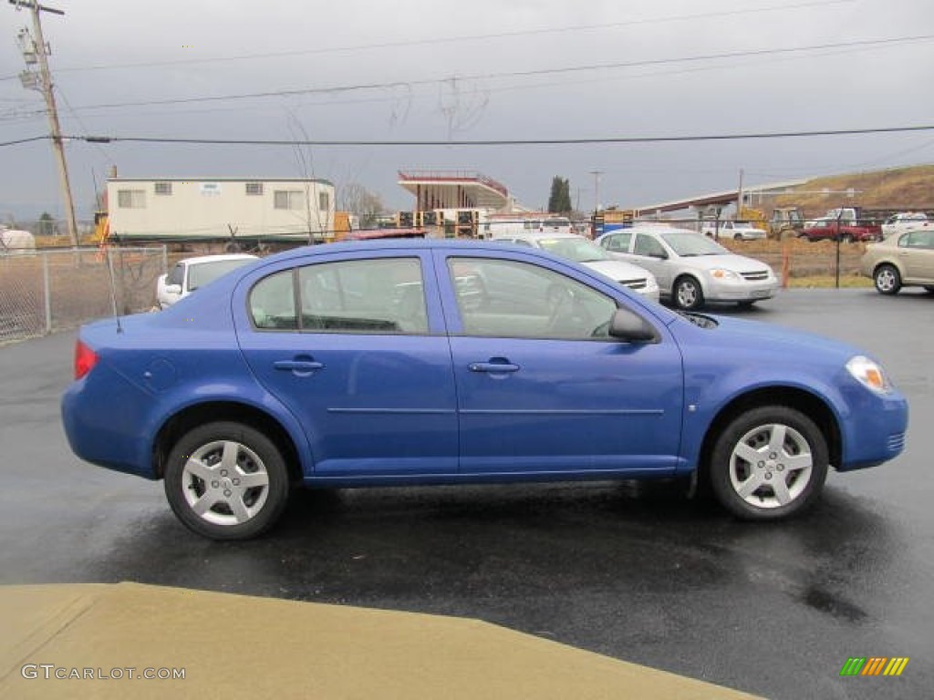 2008 Cobalt LS Sedan - Blue Flash Metallic / Gray photo #5