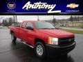 2009 Victory Red Chevrolet Silverado 1500 Extended Cab 4x4  photo #1