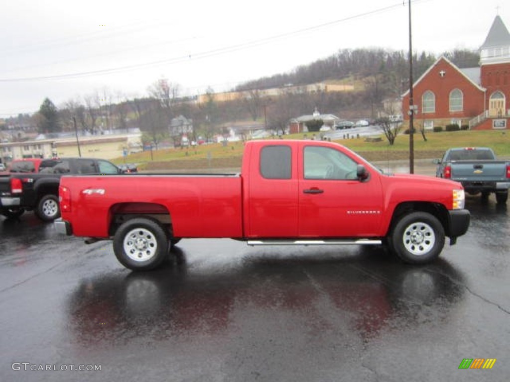 Victory Red 2009 Chevrolet Silverado 1500 Extended Cab 4x4 Exterior Photo #59743817