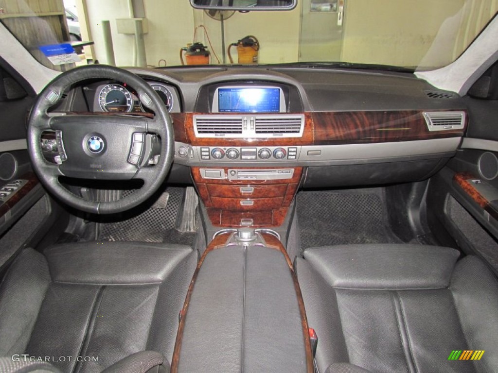 2006 BMW 7 Series 760Li Sedan Black/Black Dashboard Photo #59744255