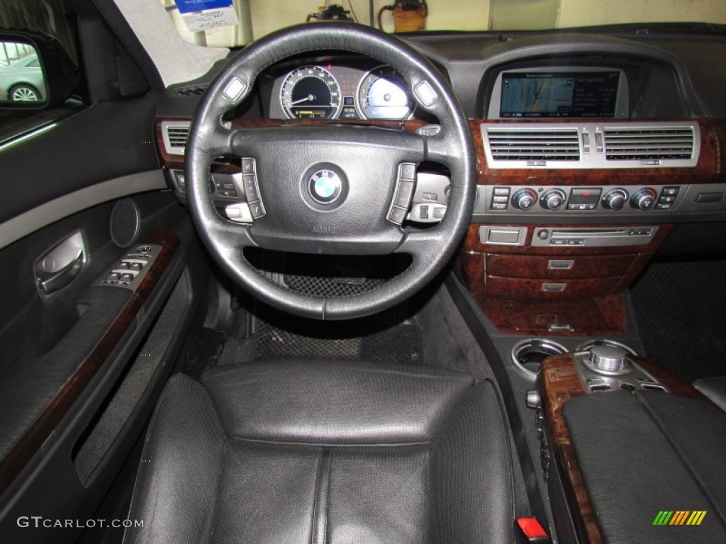 2006 BMW 7 Series 760Li Sedan Black/Black Dashboard Photo #59744267