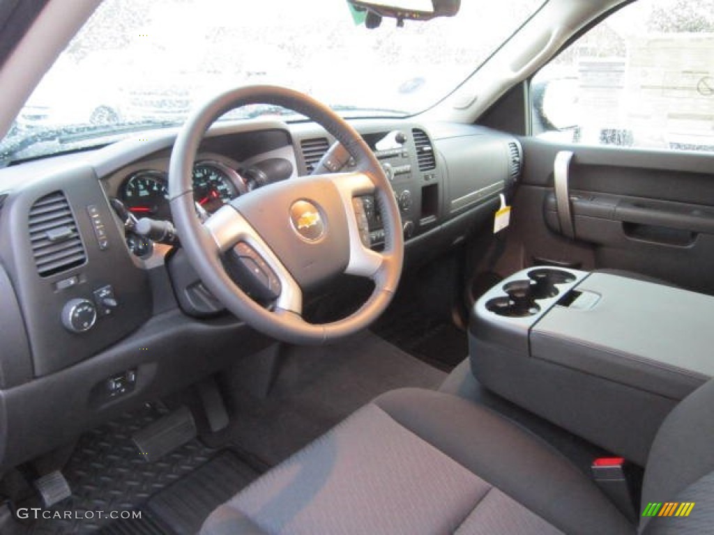 Ebony Interior 2012 Chevrolet Silverado 1500 LT Crew Cab 4x4 Photo #59744618