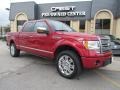 2010 Red Candy Metallic Ford F150 Platinum SuperCrew 4x4  photo #5