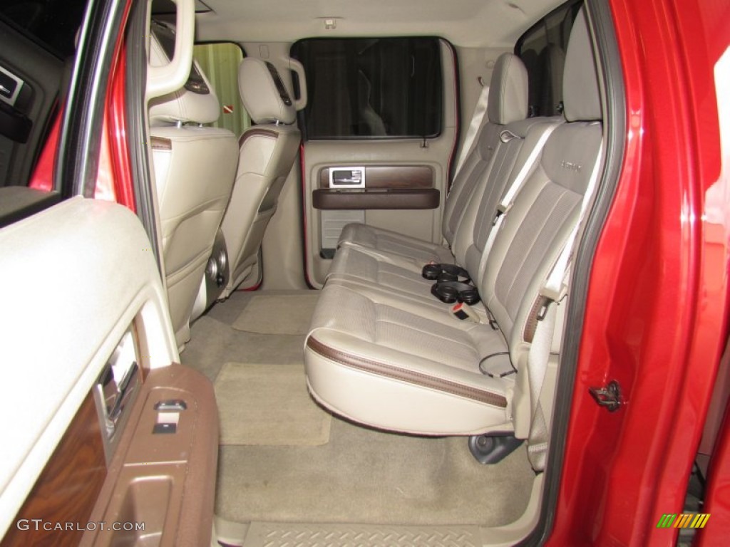 2010 F150 Platinum SuperCrew 4x4 - Red Candy Metallic / Medium Stone Leather/Sienna Brown photo #11