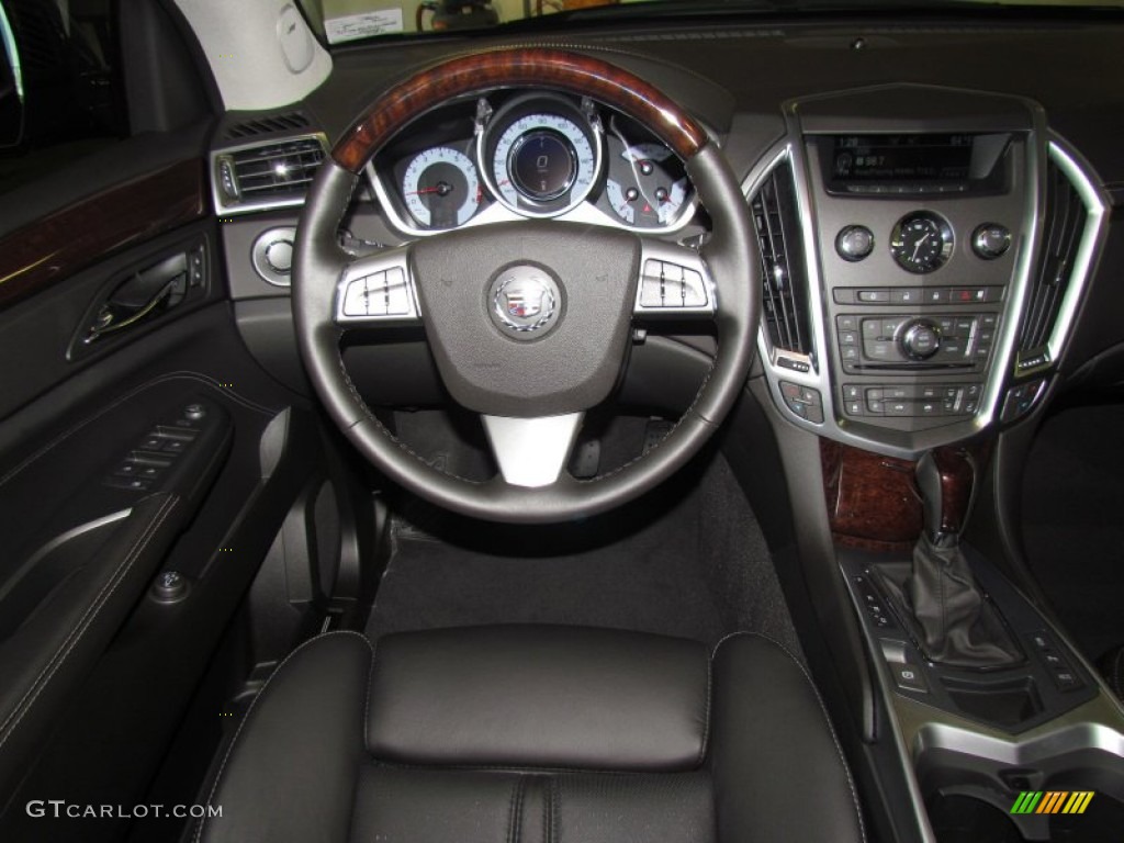 2012 Cadillac SRX Luxury Ebony/Ebony Steering Wheel Photo #59745161