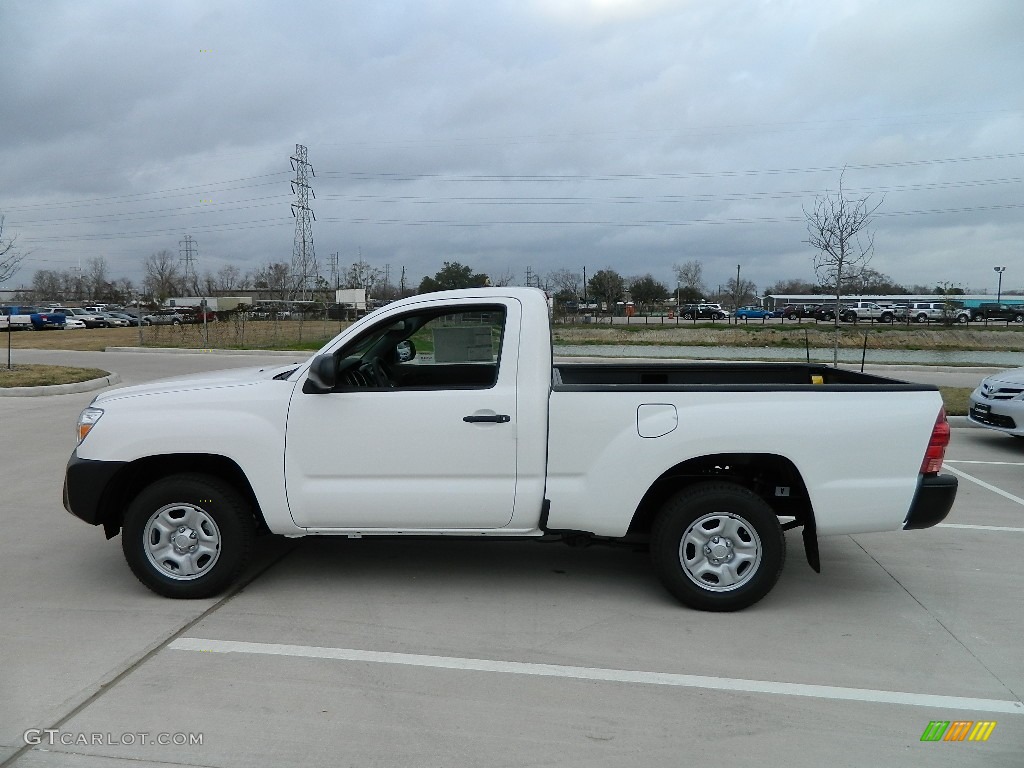 2012 Tacoma Regular Cab - Super White / Graphite photo #8