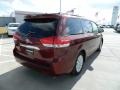 2012 Salsa Red Pearl Toyota Sienna Limited  photo #5