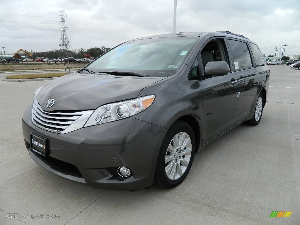 2012 Sienna Limited - Predawn Gray Mica / Light Gray photo #1