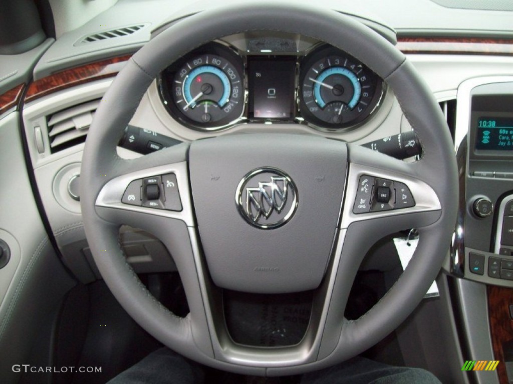 2012 Buick LaCrosse FWD Titanium Steering Wheel Photo #59746634