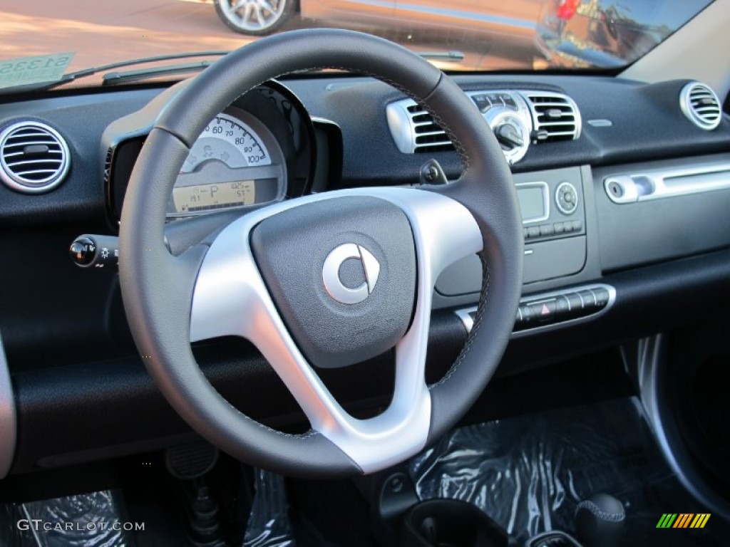 2012 Smart fortwo passion cabriolet Design Black Steering Wheel Photo #59747396