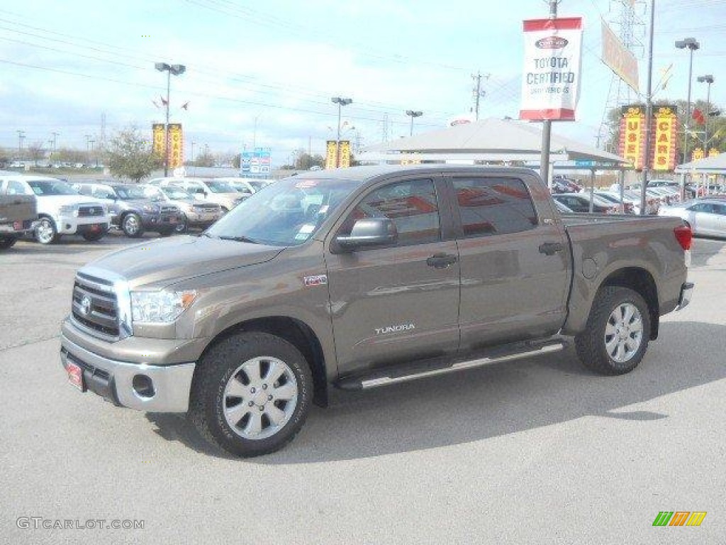 2010 Tundra SR5 CrewMax - Pyrite Brown Mica / Sand Beige photo #3