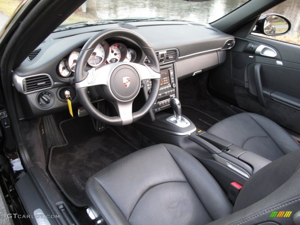 Black Interior 2009 Porsche 911 Carrera S Cabriolet Photo #59748737