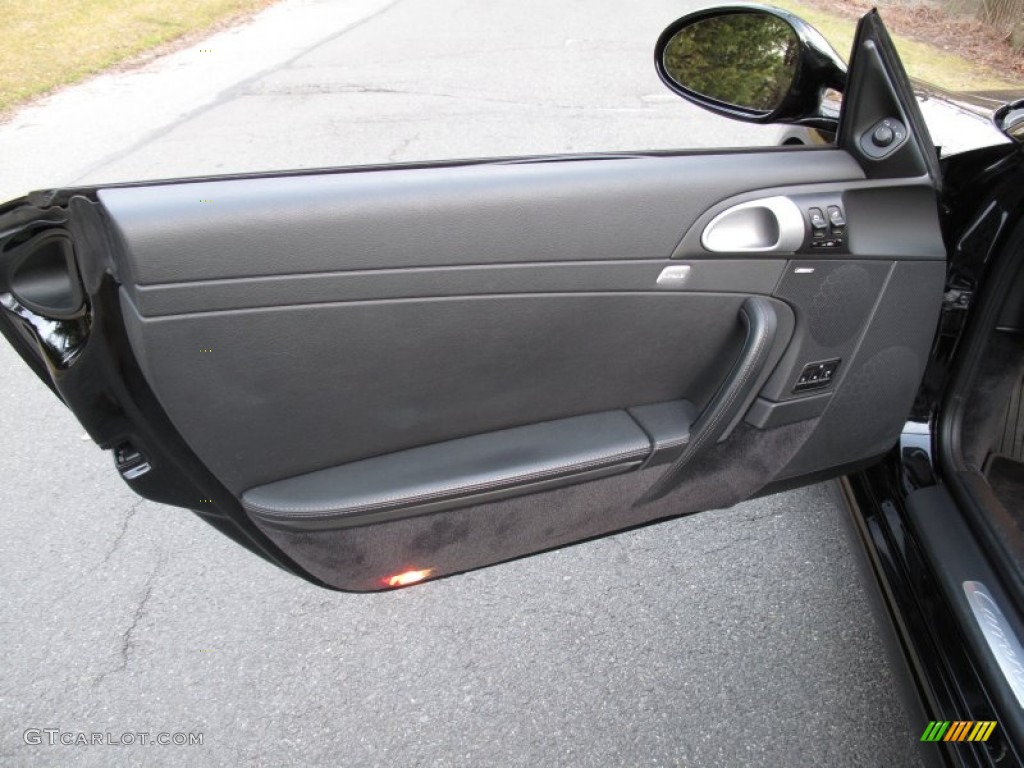 2009 Porsche 911 Carrera S Cabriolet Black Door Panel Photo #59748743