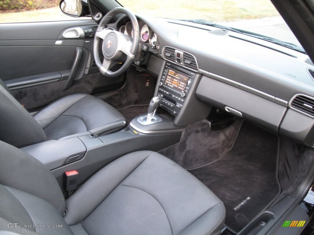 Black Interior 2009 Porsche 911 Carrera S Cabriolet Photo #59748752