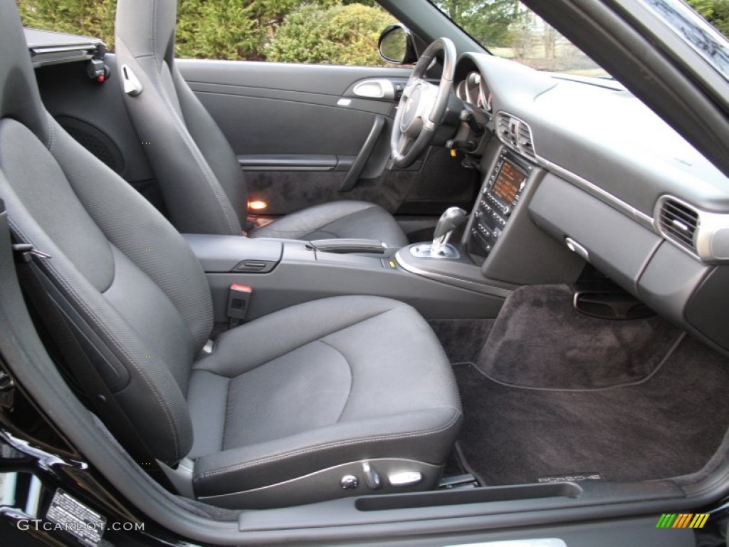 Black Interior 2009 Porsche 911 Carrera S Cabriolet Photo #59748758