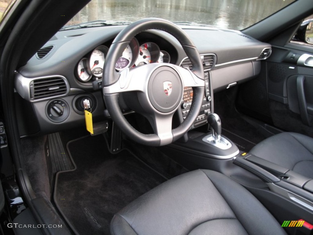Black Interior 2009 Porsche 911 Carrera S Cabriolet Photo #59748782