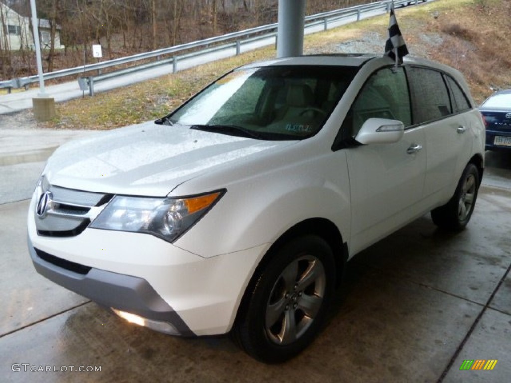 2007 MDX Sport - Aspen White Pearl / Parchment photo #5