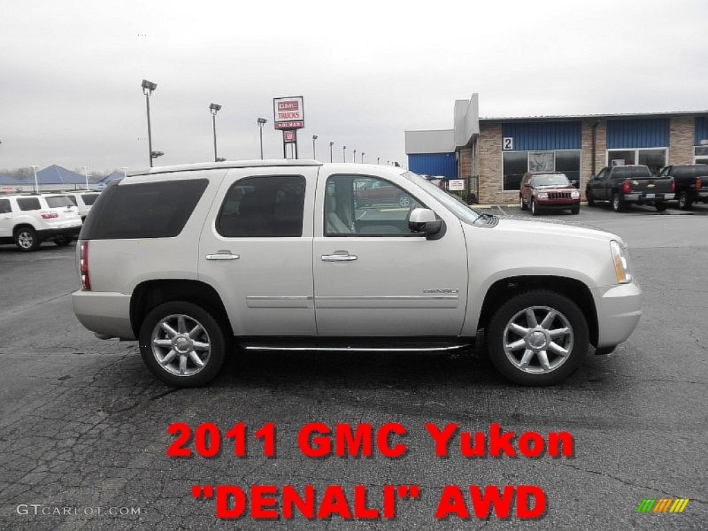 2011 Yukon Denali AWD - Gold Mist Metallic / Cocoa/Light Cashmere photo #1