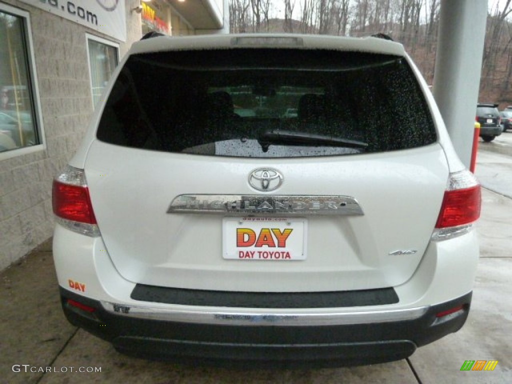 2012 Highlander Limited 4WD - Blizzard White Pearl / Ash photo #3