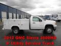 Summit White 2012 GMC Sierra 3500HD Regular Cab Chassis