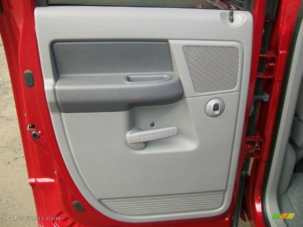 2007 Ram 1500 SLT Quad Cab - Inferno Red Crystal Pearl / Medium Slate Gray photo #30