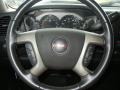 Ebony Black 2007 GMC Sierra 1500 SLE Extended Cab Steering Wheel