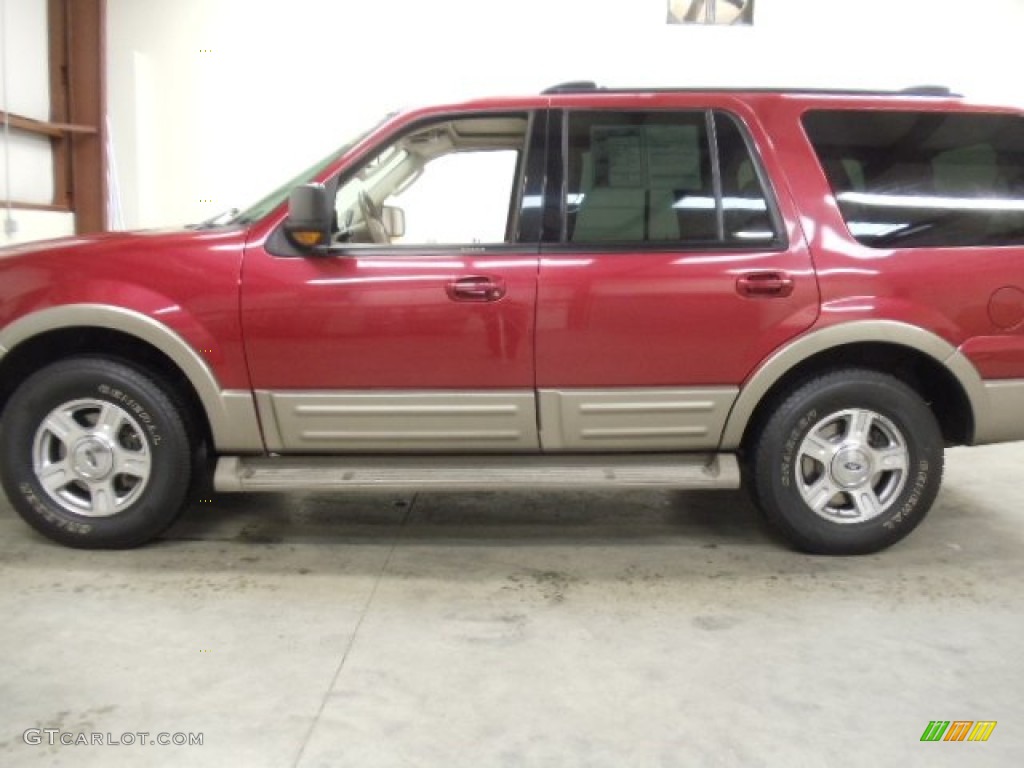 2004 Expedition Eddie Bauer 4x4 - Redfire Metallic / Medium Parchment photo #2