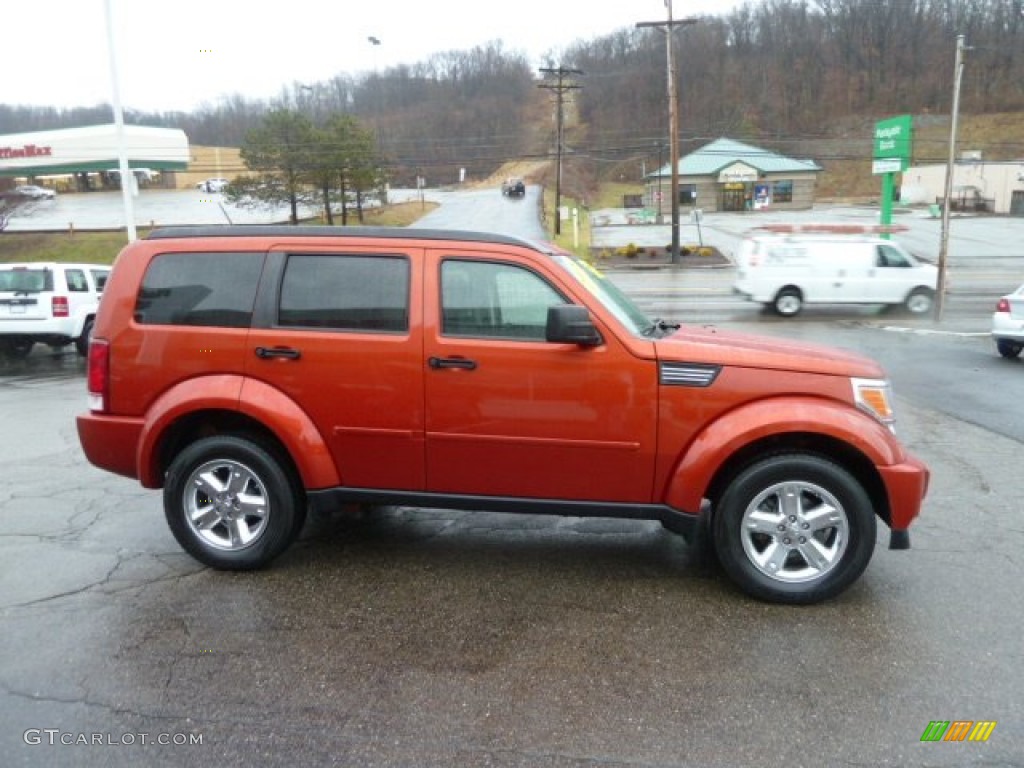 2008 Nitro SXT 4x4 - Sunburst Orange Pearl / Dark Slate Gray/Light Slate Gray photo #6