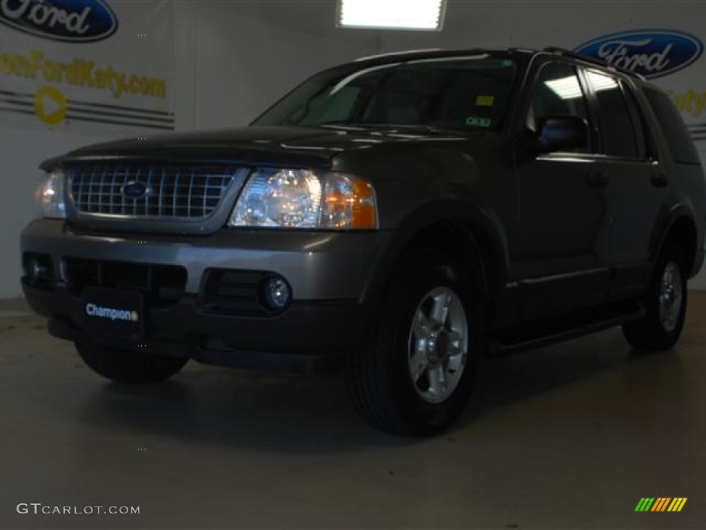 2003 Explorer XLT - Mineral Grey Metallic / Medium Parchment Beige photo #1