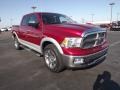 2012 Deep Cherry Red Crystal Pearl Dodge Ram 1500 Laramie Crew Cab 4x4  photo #3