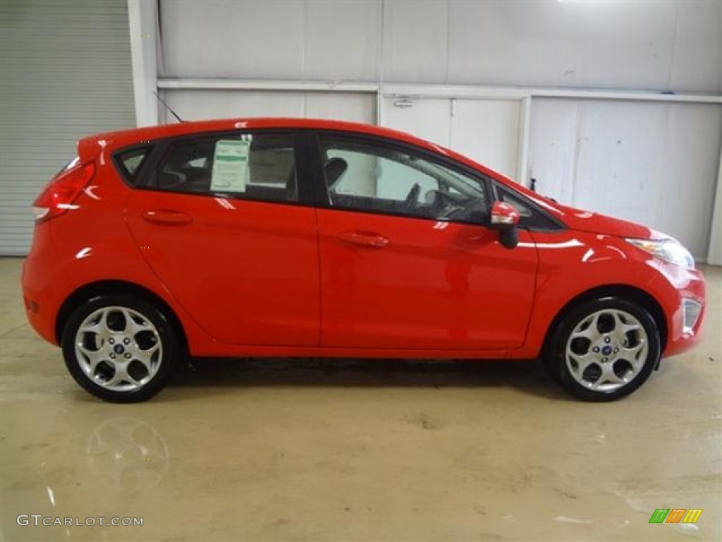 Race Red 2012 Ford Fiesta SES Hatchback Exterior Photo #59754449