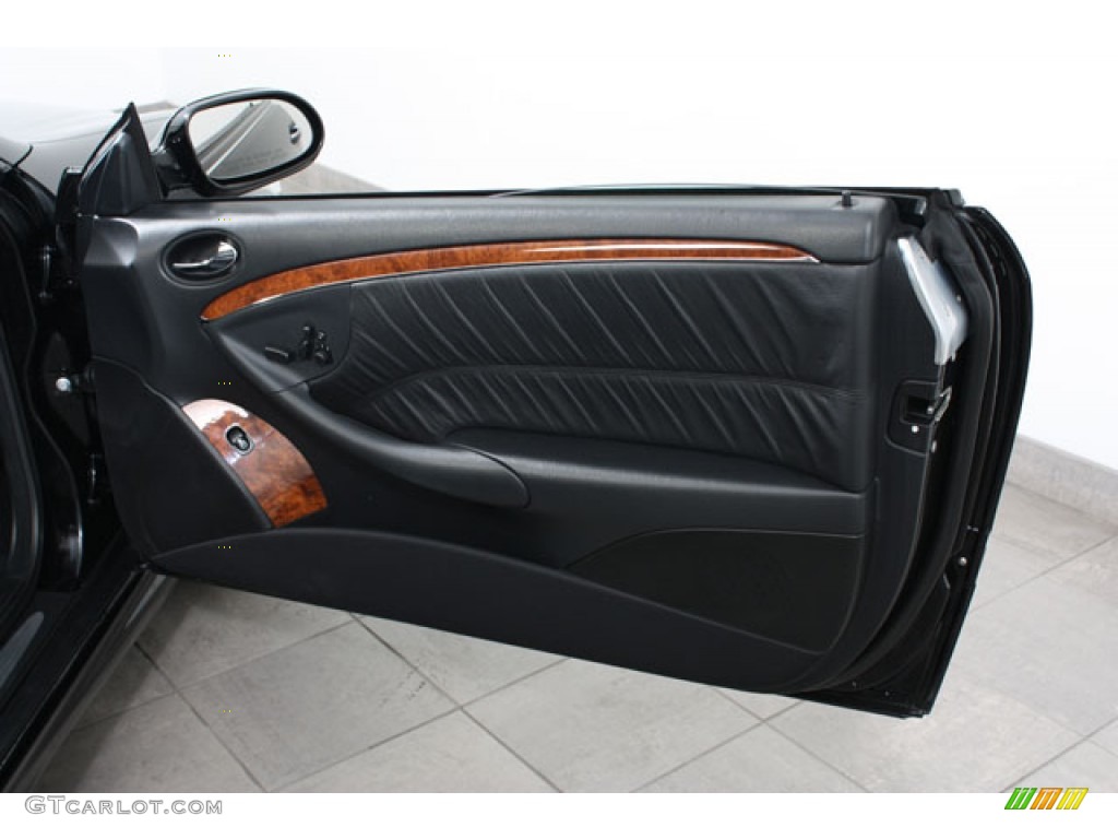 2007 Mercedes-Benz CLK 550 Cabriolet Black Door Panel Photo #59754652