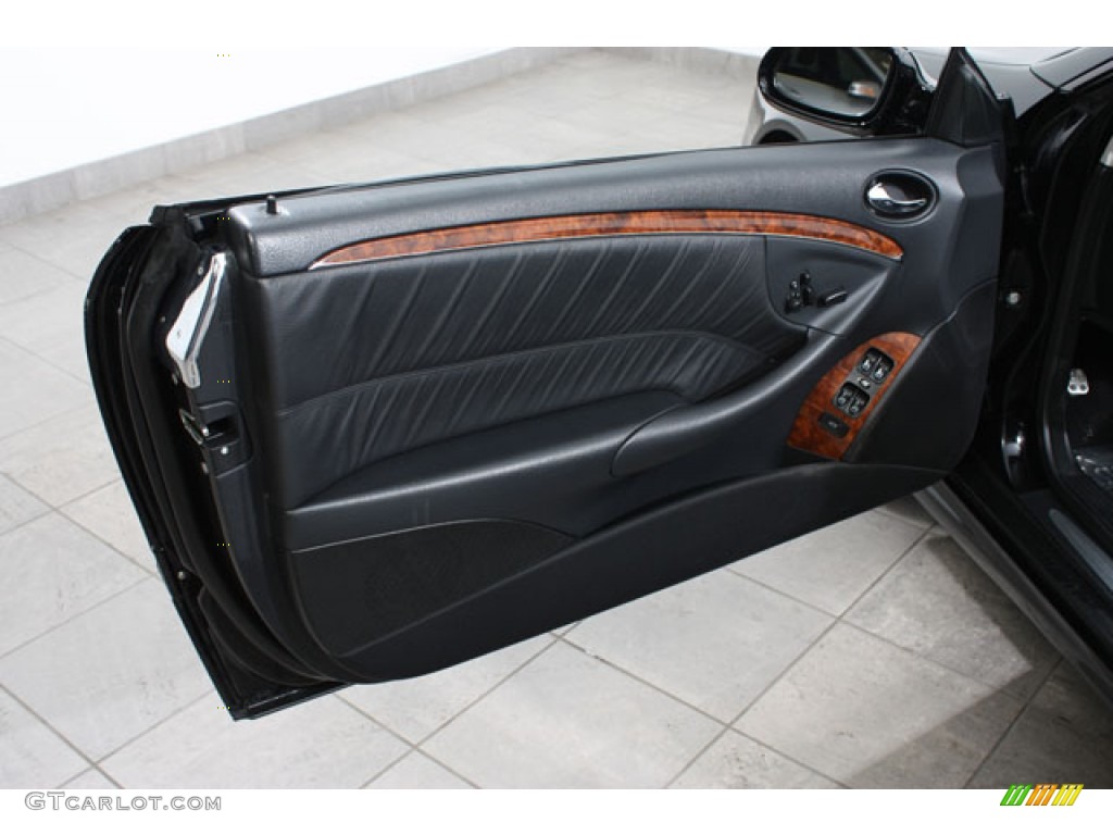 2007 Mercedes-Benz CLK 550 Cabriolet Black Door Panel Photo #59754660