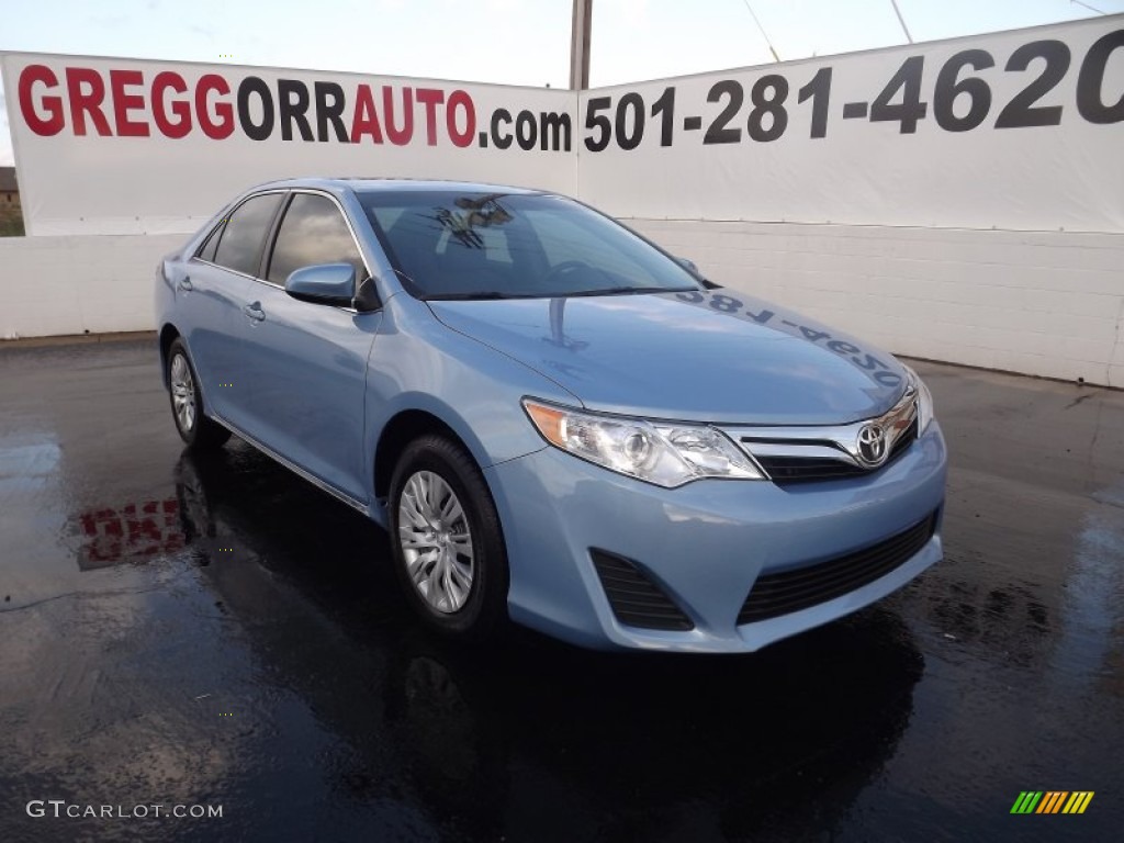 2012 Camry LE - Clearwater Blue Metallic / Ash photo #1