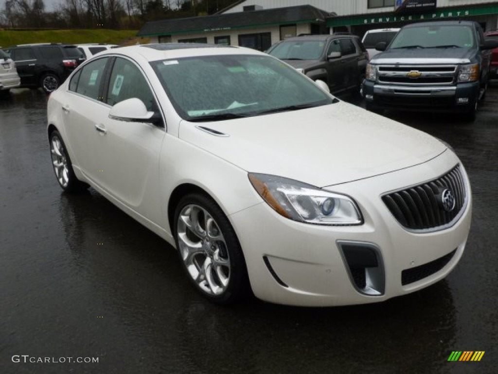 White Diamond Tricoat 2012 Buick Regal GS Exterior Photo #59757548